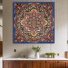 Nuevo estilo chino Xizang Thangka redondo Zen pegatinas combinadas mural pasillo sala de estar sofá pared de fondo mural Tangka