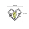 Binkes Serie Fresca de Verano Amarilla Zirconia Brillante Aleación de Titanio Joyería Cabeza de Repuesto para Aretes de Lóbulo, Piercings de Labio y Piercings de Nariz