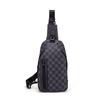 Bolso Cruzado de Gran Capacidad Bolso de Hombro Simple para Hombre Bolso Satchel para Hombre Nuevo a Cuadros Bolso de Pecho para Hombre Mochila Pequeña de Negocios para Hombre