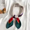 Lenço de Cor Sólida Simples Combinando Cores Feminino Primavera e Verão Protetor Solar Quadrado 70cm Lenço Decorativo Lenço Fino