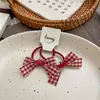 Nuevo Pasador de Pelo Infantil con Lazo a Cuadros Rojos Cereza Manzana, Diadema Linda para Niña, Dulces Accesorios para el Cabello de Bebé para Mujeres