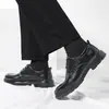 Sapatos masculinos de couro, nova coleção primavera 2026, estilo casual, couro genuíno, para uso profissional e formal - 2023