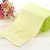 Toalha Pequena Macia Absorvente Cor Sólida de Fibra de Bambu para Bebês e Crianças Toalha Pequena Longa para Bebê Toalha Infantil de Fibra de Bambu com Carvão Toalha Infantil Toalha de Travesseiro Infantil
