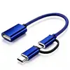 Adaptador OTG de Gama Alta Type-C a USB Convertidor Cable de Carga y Transferencia de Datos para Teléfono Móvil Adaptador Dos en Uno