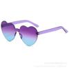 Fábrica de Lentes en Forma de Corazón Lentes de Corazón Color Caramelo Jalea Sin Montura Lentes de Una Pieza en Forma de Corazón Lentes de Color Deslumbrante