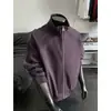 Chaqueta Pesada Estilo Americano con Cuello Alto para Hombre, Primavera y Otoño 2026, Sencilla, Holgada, con Cremallera, Abrigo de Alta Gama, Tallas Grandes en Stock