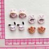 Mini coelho de desenho animado menina urso acessórios de nail art acessórios de brinco atacado material de presilha diy
