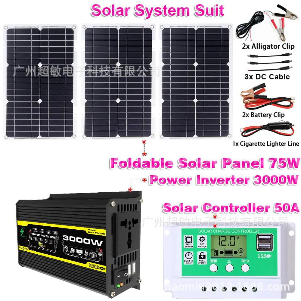 solar system CM-T1B2+75W+GR50A