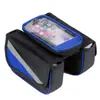 Bolsa para bicicleta carcasa dura pantalla táctil bolsa de sillín para bicicleta de montaña/bolsa para tubo superior bolsa para manillar frontal bolsa para teléfono móvil equipo de ciclismo/