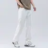 Jeans Blancos para Hombre Sueltos Rectos Pierna Ancha Talla Grande Dosis Modernos Sencillos Pantalones de Alta Gama 2024 Nueva Primavera