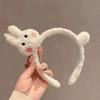 Lindo Gato de Dibujos Animados Rollo Pequeño Felpa Lavado de Cara Aro para el Cabello Divertido Clip para el Cabello Aro para el Cabello Otoño e Invierno Combinación Total Antideslizante Cueva para el Cabello Accesorios para el Cabello