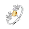 Anillo de Piedra Natural con Diseño de Nicho de Celebridad de Internet de TikTok para Mujer, Anillo de Plata de Ley s925 con Estrellas por Todo el Cielo, Joyería de Alta Calidad