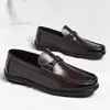 Zapatos de Hombre Transfronterizos, Nuevo Estilo de Verano, Mocasines Casuales Versátiles de Ponerse Fácil, Modernos y con Estilo, Transpirables, de Suela Blanda, para Conducir, Zapatos de Moda