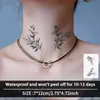 Estilo Minimalista Tendência Transfronteiriça Nicho Hot Girl Tatuagens de Suco de Ervas Duradouras Adesivos Tatuagem Não Refletiva Tatuagem Realista Novo Estilo