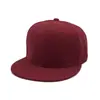 Gorra de Hip-Hop de Ala Plana con Logo Bordado, Gorra de Street Dance, Color Sólido, Gorra de Ala Plana de Algodón Puro, Venta al por Mayor y al por Menor, Gorra Ralph Lauren