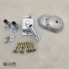 Tendedero de Balcón de un Solo Poste con Manivela, Juego Completo de Accesorios, Manivela Manual, Cable de Acero, Adaptador de Esquina, Juego de Polea Fija