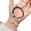 [Pulsera Más Vendida] Pulsera de Perlas Blancas, Estilo Antiguo, Fresca y de Moda, Pulsera de Doble Capa para Mejor Amiga Estudiante, Estilo Nuevo
