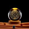 Bola de cristal con grabado láser tridimensional 3D, luz nocturna luminosa, artesanías creativas, adornos al por mayor