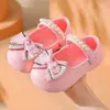 Sandalias de Princesa para Niñas Verano Nuevos Zapatos Tipo Gorro para Niños Zapatos de Primavera y Otoño para Bebé Suela Suave Lazo Zapatos de Moda