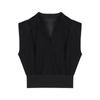 Camisa sin mangas con cuello en V Estilo Diosa de Temperamento Tops para Mujer 2025 Nuevo Verano Falda de Corte A Traje de Dos Piezas Ligero y Maduro