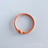 Entrega directa de fábrica de anillas de libro de 3 cm de colores, anillas para tarjetas, llaveros, componentes de accesorios para manualidades, anillas abiertas esmaltadas de colores caramelo