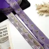 Ribete de Jacquard con Forma de Abanico Estilo Étnico de 3 cm para Faldas Hanfu Ma Mian Encaje Decorativo para Cojín Estilo Chino Nuevo