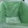 Película tejida de aluminio-plástico verde/embalaje a prueba de humedad para transporte marítimo, protección contra la lluvia para equipos grandes/mercancías grandes