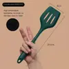 Uso doméstico espátula de silicona cuchara para sopa cucharón cuchara para arroz sartén antiadherente espátula de silicona especial resistente a altas temperaturas para cocina casera