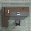Escritorio de jefe, conjunto de muebles de oficina minimalista moderno, escritorio individual ejecutivo, escritorio individual de gerente, escritorio ejecutivo grande, escritorio de oficina
