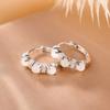 One Deer Silver S925 Prata Esterlina Hetian Jasper Incrustado com Pequenas Contas Redondas Clipe de Orelha Brincos de Prata Elegantes Pequenos e Requintados All-match