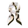 Pañuelo de Seda Estilo Japonés Cuadrado Pequeño para Mujer, Pañuelo de Cinturón a Juego Color Verde Oliva Nicho Retro, Pañuelo para Traje, Pañuelo para la Cabeza Estilo Ins, Diadema