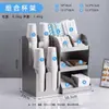 Portavasos de Papel de Acero Inoxidable Comercial, Estante Multifuncional de Almacenamiento para Cafetería, Portavasos, Popotes y Servilletas para Tienda de Té de Leche