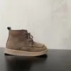 Botas de Cuero Mate Estilo Casual Simple Color Sólido Media Pantorrilla Cálidas Forradas de Lana Botas de Cuero 2026 Invierno Nuevas Botas para Niñas
