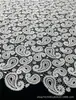 Vendas Diretas de Fábrica! Castanha de Caju Solúvel em Água Bordado Computadorizado Renda de Seda Leite Bordado Acessórios para Vestuário Tecido Mesa