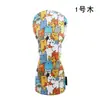 Funda para Carrito de Golf Gato Grafiti Cubierta de Poste de Madera No. 1 Riel de Madera Recto de Madera Semi-redondo Cubierta Protectora para Sombrero