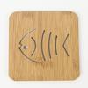 KENS Mat Isolante Térmico Criativo de Desenho Animado Mat Isolante Térmico Espesso de Madeira Distintivo Porta-Copo Mat de Tigela Jogo Americano