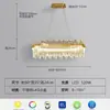 Lámpara de araña de cristal de lujo ligero italiano para sala de estar, comedor, dormitorio principal, iluminación de habitación, lámparas modernas y sencillas para dormitorio grande