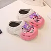 Pantuflas de Exterior para Niñas 2025 Verano Nuevas Sandalias Kuromi Dos Usos para Niños Zuecos de Playa de Exterior con Punta Cerrada