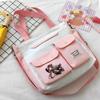 Mochila de hombro periférica de Genshin Impact soldado errante vagabundo Fengyuan Wanye Escuela Secundaria Walnut bolsa de mensajero de gran capacidad