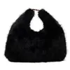 Bolso Bandolera Tipo Satchel para Otoño e Invierno Bolso de Mano Bolso de Felpa para Mujer 2025 Nueva Tendencia Versátil Bolso Cruzado Bolso de Felpa Casual