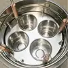 Fogão para cozinhar macarrão balde para cozinhar macarrão mala tang partição porosa com múltiplos compartimentos panela multiuso partição para xiaolongbao