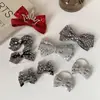 Accesorios para el Cabello de Niña con Lentejuelas Rojas, Orejas de Conejo y Moño, Pasador de Corona de Princesa, Pasador para Bebé Niña Linda, Tocado