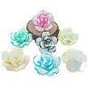 Flor de Arcilla Blanda Estéreo de 35 mm Flor de Rosa Colorida Joyería para el Cabello Antigua Accesorios Collar Broche DIY Material Hecho a Mano