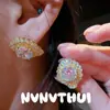 Joias: Colar com Pingente de Pedra Preciosa Lapidação Rosa de 6 Quilates com Âmbar Natural, Brincos de Banquete de Luxo com Diamantes Grandes em Forma de Gota