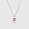 Collar con colgante de pareja de astronautas de dibujos animados cadena para suéter titanio solo moda genial diseño para hombres y mujeres lindo cadena para el cuello de novias hip hop