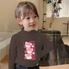 Y2011# Camiseta de Manga Larga para Niños Hombres y Mujeres Polar Casual de Manga Larga Ropa para Niños Nueva Camiseta Informal Joker de Primavera y Otoño