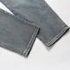 8890-25 Verano Nuevo Estilo Europeo y Americano Retro Sexy Sexy Cintura Alta Alta Elasticidad Ajustados Pantalones de Nueve Puntos Jeans
