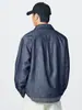 Roupas Masculinas Fengshe / Nova Camisa de Manga Longa da Primavera Masculina com Gola Reversível Camisa de Trabalho Jaqueta Jeans Vintage
