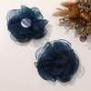 Estilo K de Tecido Florido Queimado de Gaze de Seda Multicamadas Adesivos para Artesanato DIY Versátil Corsage Acessórios para Cabeça Roupas Atacado