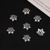 Aleación de toro de plata de Xizang, cuenta espaciadora de toro, espaciadores, accesorios, colgante, aretes, capuchón de flor, accesorios de plata de Xizang, capuchón de flor, accesorios para la mano